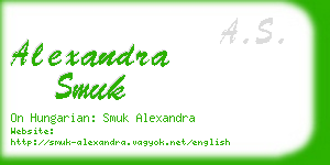 alexandra smuk business card